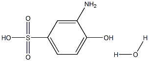 3-AMINO-4-HYROXYBENZENE SULPHONIC ACID HYDRATE Struktur