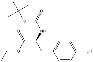 BOC TYROSINE ETHYL ESTER Struktur