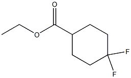 4,4 DIFLUORO-CYCLOHEXANECARBOXYLIC ACID ETHYL ESTER Struktur