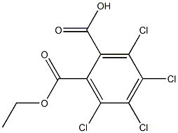 monoethyl tetrachloro-phthalate Struktur