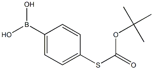 4-(Tert-butoxycarbonylsulfanyl)phenylboronic acid Struktur