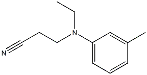 ETHYLCYANOETHYL-M-TOLUIDINE Struktur