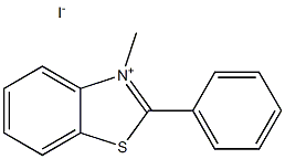 2-PHENYL-3-METHYLBENZOTHIAZOLIUM IODIDE Struktur