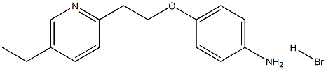 4-[2-(5-Ethyl-2-Pyridinyl)]ethoxyanillineHBr Struktur