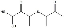 3-(3-oxobutan-2-ylsulfanyldisulfanyl)butan-2-one Struktur