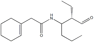 2-Cyclohex-1-En-1-yl-N-[(2S)-2-Formyl-1-Propylbutyl]Acetamide Struktur