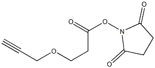 3-(Prop-2-ynyloxy)propanoic acid succinimidyl ester Struktur