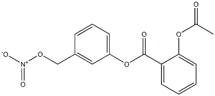 2-ACETOXY BENZOIC ACID-3-NITROOXYMETHYL PHENYL ESTER Struktur