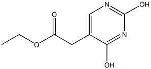 ETHYL 2-(2,4-DIHYDROXYPYRIMIDIN-5-YL)ACETATE Struktur