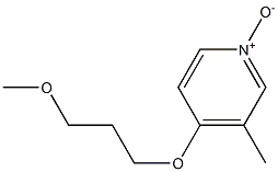 3-METHYL 4-(3-METHOXY PROPOXY) PYRIDINE N-OXIDE Struktur