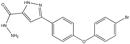 3-(4-(4-bromophenoxy)phenyl)-1H-pyrazole-5-carbohydrazide Struktur