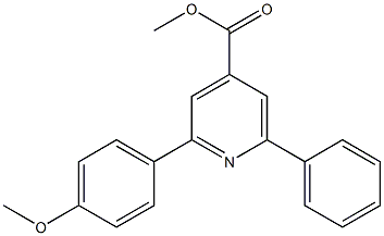 methyl 2-(4-methoxyphenyl)-6-phenylpyridine-4-carboxylate Struktur