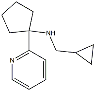 N-(CYCLOPROPYLMETHYL)-1-(PYRIDIN-2-YL)CYCLOPENTANAMINE Struktur