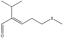 2-Isopropyl-5-methylthio-2-pentenaldehyde Struktur