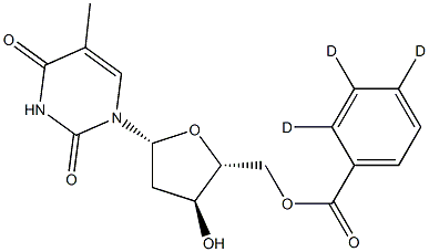 5'-O-Benzoyl-D3-thymidine Struktur