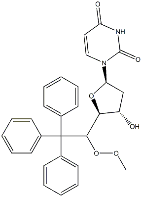 5'-O-Monomethoxyrityl-2'-deoxyuridine Struktur