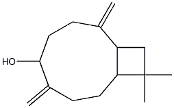 11,11-dimethyl-4,8-dimethylidene-bicyclo[7.2.0]undecan-5-ol Struktur