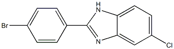 2-(4-BROMO-PHENYL)-5-CHLORO-1H-BENZOIMIDAZOLE Struktur