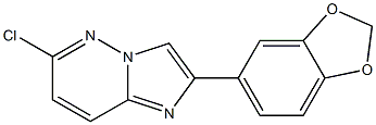 2-BENZO[1,3]DIOXOL-5-YL-6-CHLORO-IMIDAZO[1,2-B]PYRIDAZINE Struktur