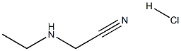 (ETHYLAMINO)ACETONITRILE HYDROCHLORIDE Struktur