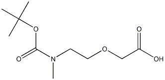 {2-[(TERT-BUTOXYCARBONYL)(METHYL)AMINO]ETHOXY}ACETIC ACID Struktur