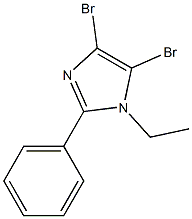 4,5-DIBROMO-1-ETHYL-2-PHENYL-1H-IMIDAZOLE Struktur