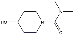 4-HYDROXY-N,N-DIMETHYLPIPERIDINE-1-CARBOXAMIDE Struktur