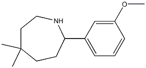 5,5-DIMETHYL-2-(3-METHOXYPHENYL)AZEPANE Struktur