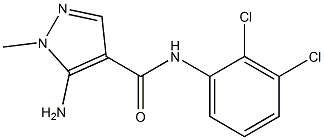 5-AMINO-N-(2,3-DICHLOROPHENYL)-1-METHYL-1H-PYRAZOLE-4-CARBOXAMIDE Struktur