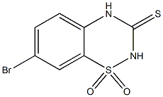 7-BROMO-2H-1,2,4-BENZOTHIADIAZINE-3(4H)-THIONE 1,1-DIOXIDE Struktur