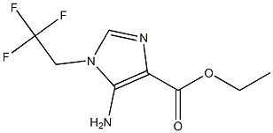 ETHYL 5-AMINO-1-(2,2,2-TRIFLUOROETHYL)-1H-IMIDAZOLE-4-CARBOXYLATE Struktur