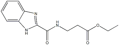 ETHYL N-(1H-BENZIMIDAZOL-2-YLCARBONYL)-BETA-ALANINATE Struktur