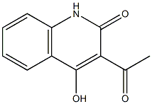 3-acetyl-4-hydroxy-2(1H)-quinolinone Struktur