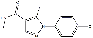 N4,5-dimethyl-1-(4-chlorophenyl)-1H-pyrazole-4-carboxamide Struktur