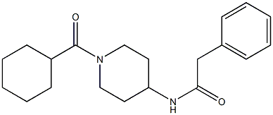 N1-[1-(cyclohexylcarbonyl)-4-piperidyl]-2-phenylacetamide Struktur