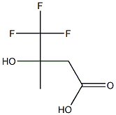 4,4,4-trifluoro-3-hydroxy-3-methylbutanoic acid Struktur