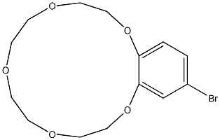 15-bromo-2,3,5,6,8,9,11,12-octahydro-1,4,7,10,13-benzopentaoxacyclopentadecine Struktur