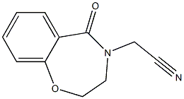 2-[5-oxo-2,3-dihydro-1,4-benzoxazepin-4(5H)-yl]acetonitrile Struktur