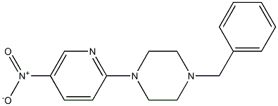 1-benzyl-4-(5-nitro-2-pyridinyl)piperazine Struktur