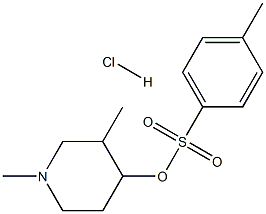 1,3-dimethyl-4-piperidyl 4-methylbenzene-1-sulfonate hydrochloride Struktur