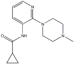 N-[2-(4-methylpiperazino)-3-pyridinyl]cyclopropanecarboxamide Struktur