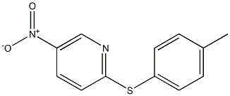 2-[(4-methylphenyl)thio]-5-nitropyridine Struktur