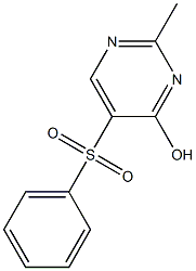 2-methyl-5-(phenylsulfonyl)-4-pyrimidinol Struktur