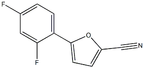 5-(2,4-difluorophenyl)-2-furonitrile Struktur