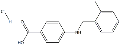 4-[(2-methylbenzyl)amino]benzoic acid hydrochloride Struktur