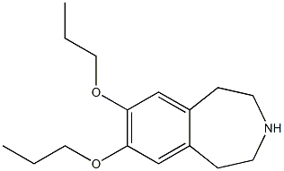 7,8-dipropoxy-2,3,4,5-tetrahydro-1H-3-benzazepine Struktur