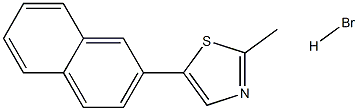 2-methyl-5-(2-naphthyl)-1,3-thiazole hydrobromide Struktur