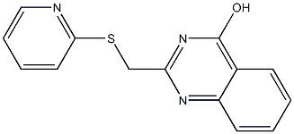 2-[(2-pyridylthio)methyl]quinazolin-4-ol Struktur