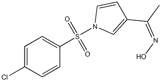 1-{1-[(4-chlorophenyl)sulfonyl]-1H-pyrrol-3-yl}ethan-1-one oxime Struktur