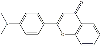 2-[4-(dimethylamino)phenyl]-4H-chromen-4-one Struktur